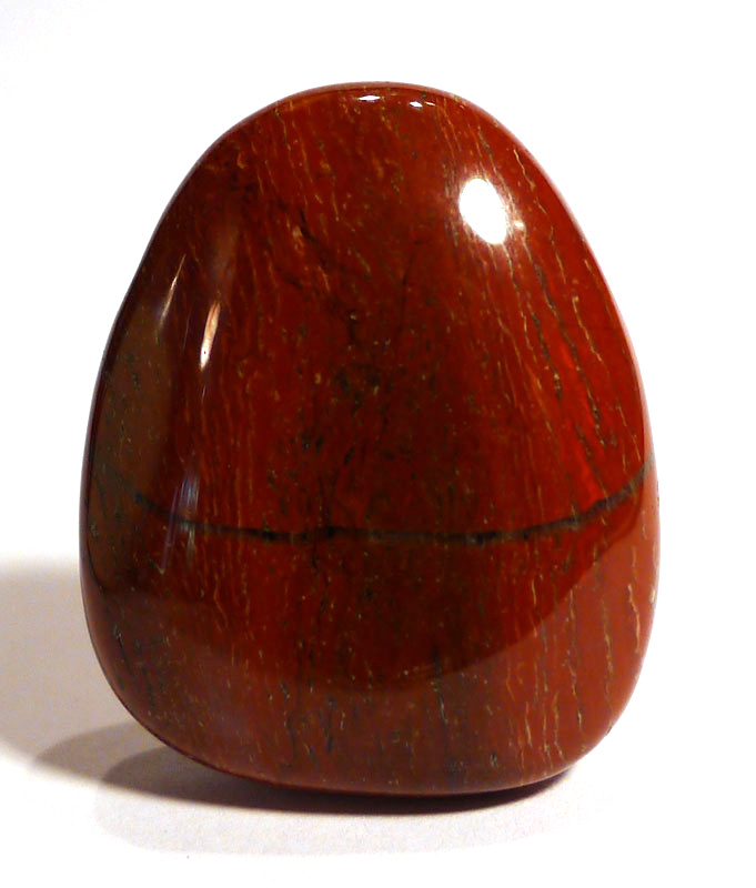 Red Jasper Drilled Tumble Stone