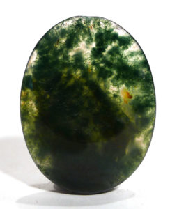 Moss Agate Thumb Stone