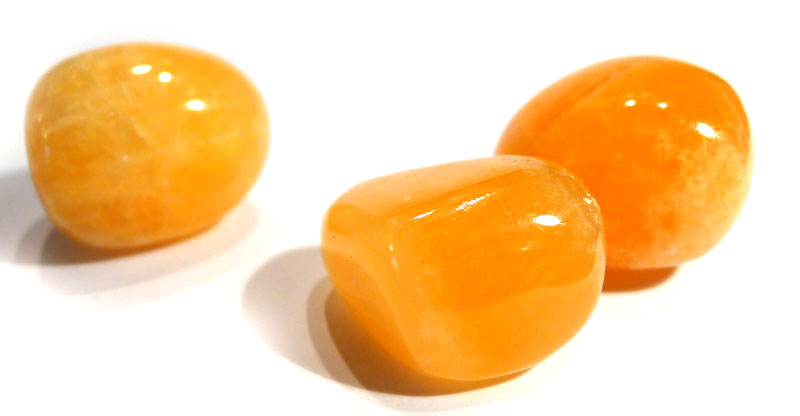 Orange Calcite Tumble Stone 1